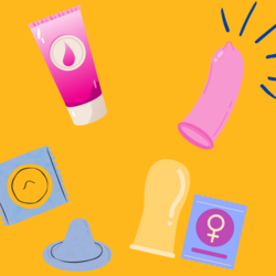 condoms, lube